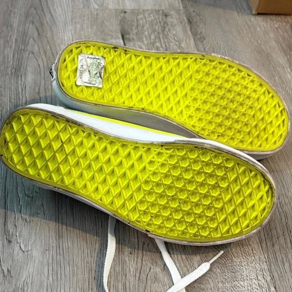 Vans Kids Sneakers in Pink, Blue, and Yellow - Picture 5 of 6